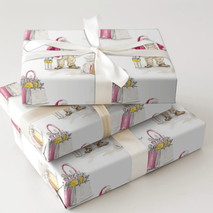 Handy Claus - Wrapping Paper - Aspen & Arlo