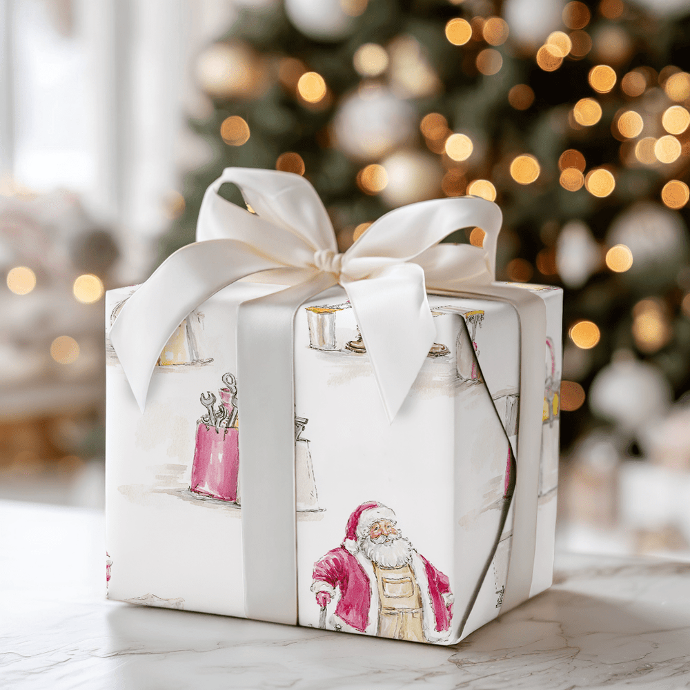 Handy Claus - Wrapping Paper - Aspen & Arlo