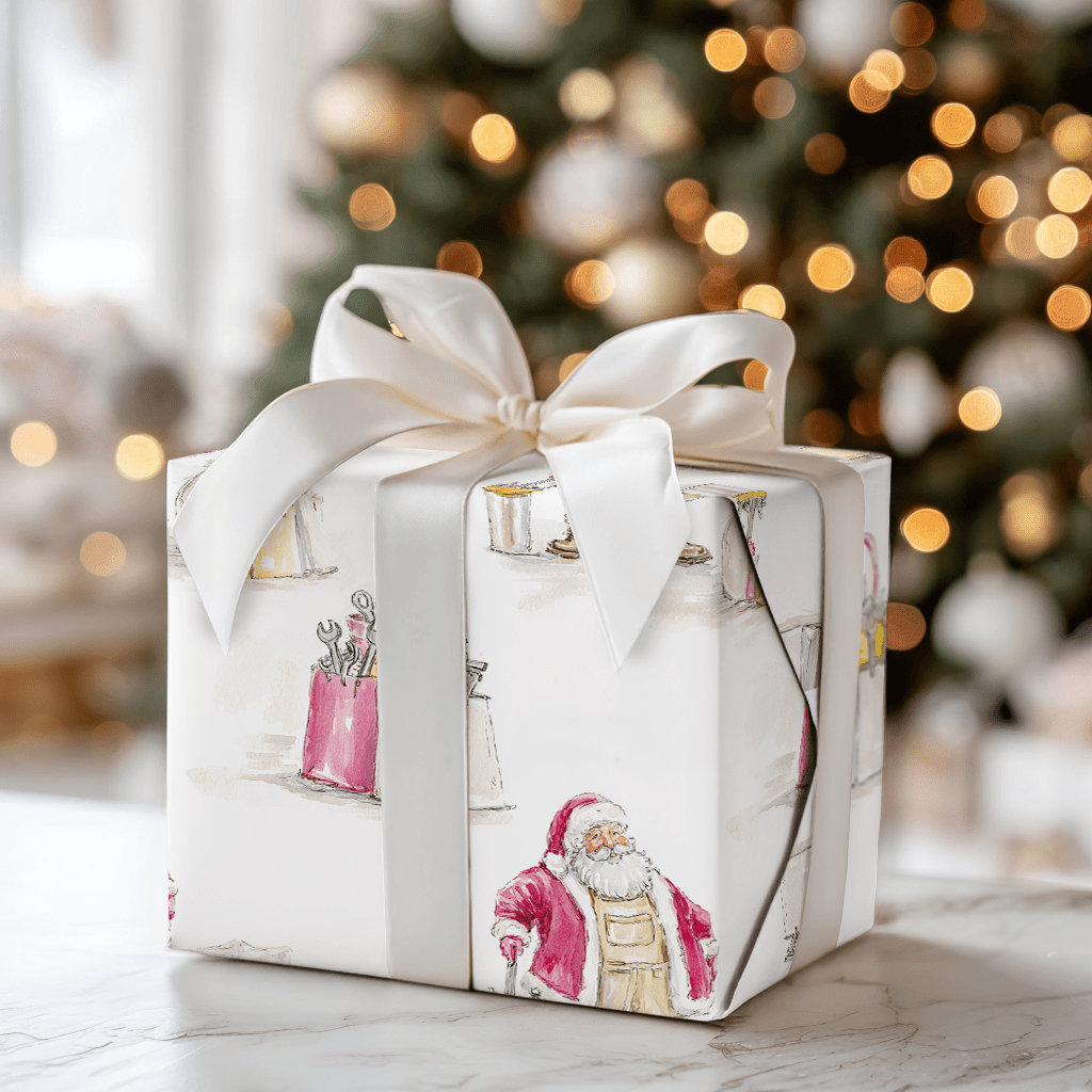 Handy Claus - Wrapping Paper - Aspen & Arlo