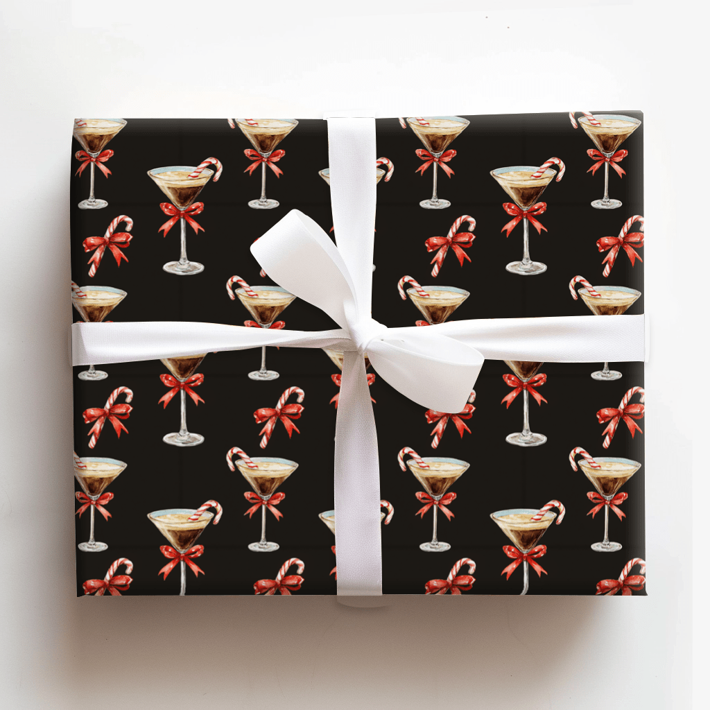 Candy Cane Espresso - Wrapping Paper - Aspen & Arlo