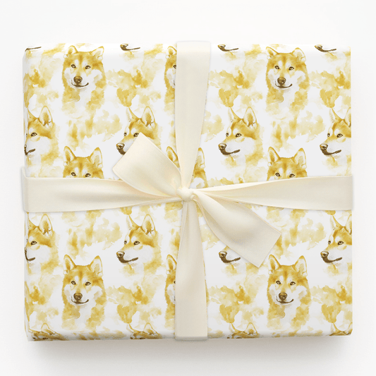 Golden Growl - Wrapping Paper - Aspen & Arlo