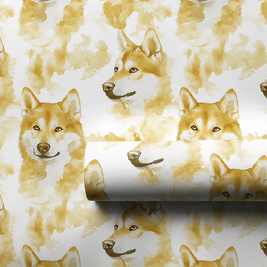 Golden Growl - Wrapping Paper - Aspen & Arlo