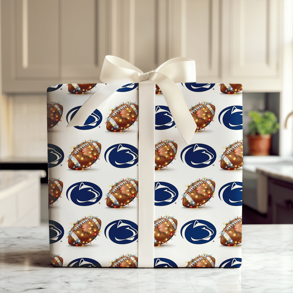 Nittany End Zone Lights - Wrapping Paper - Aspen & Arlo