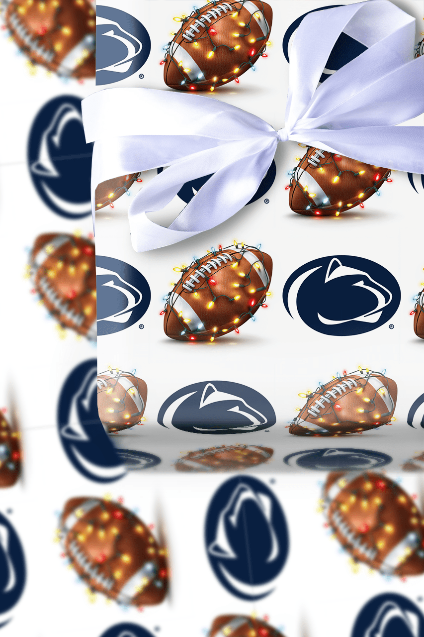 Nittany End Zone Lights - Wrapping Paper - Aspen & Arlo