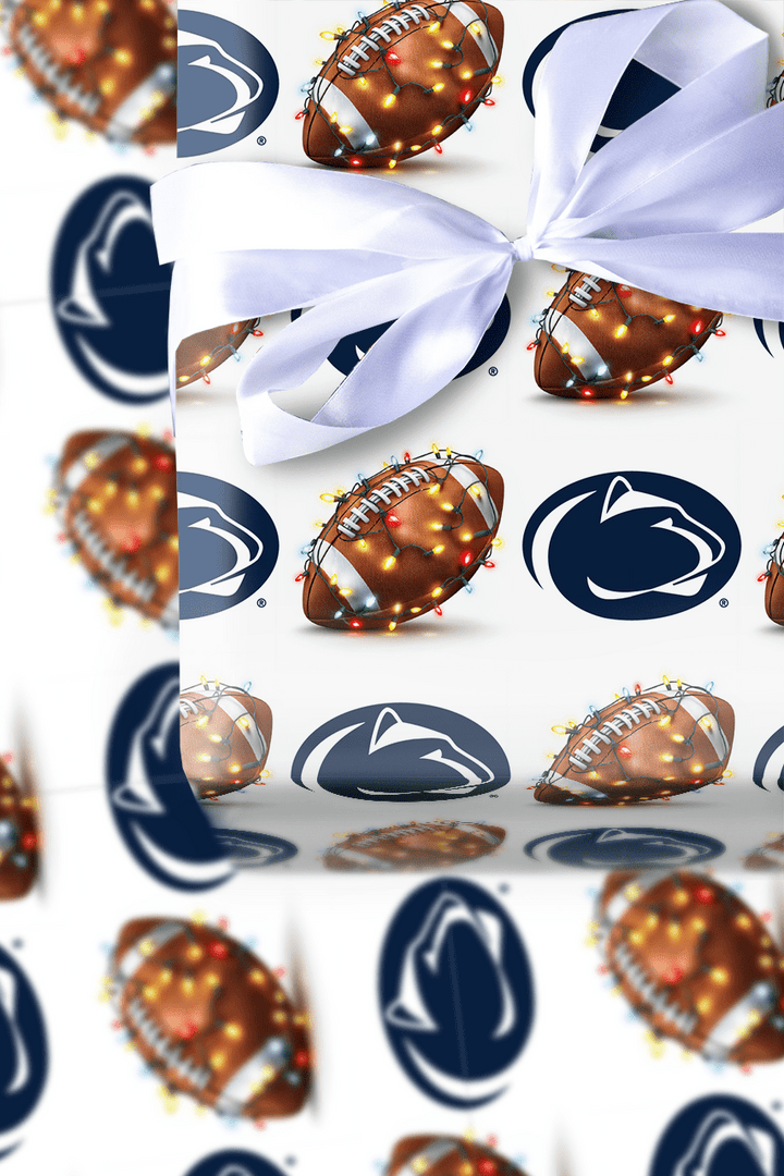 Nittany End Zone Lights - Wrapping Paper - Aspen & Arlo