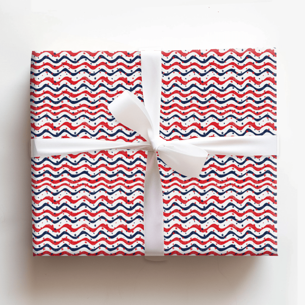 Starry & Stripes - Wrapping Paper - Aspen & Arlo