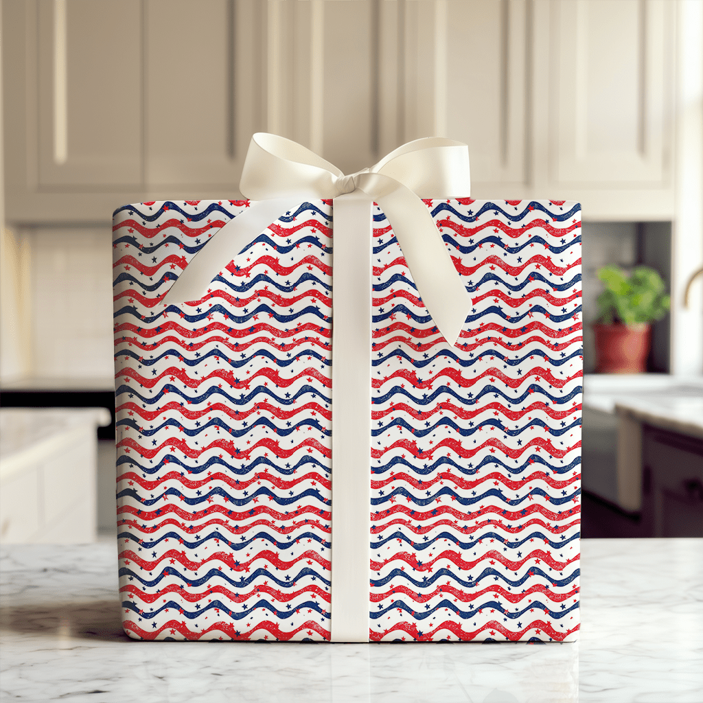 Starry & Stripes - Wrapping Paper - Aspen & Arlo