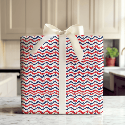 Starry & Stripes - Wrapping Paper - Aspen & Arlo