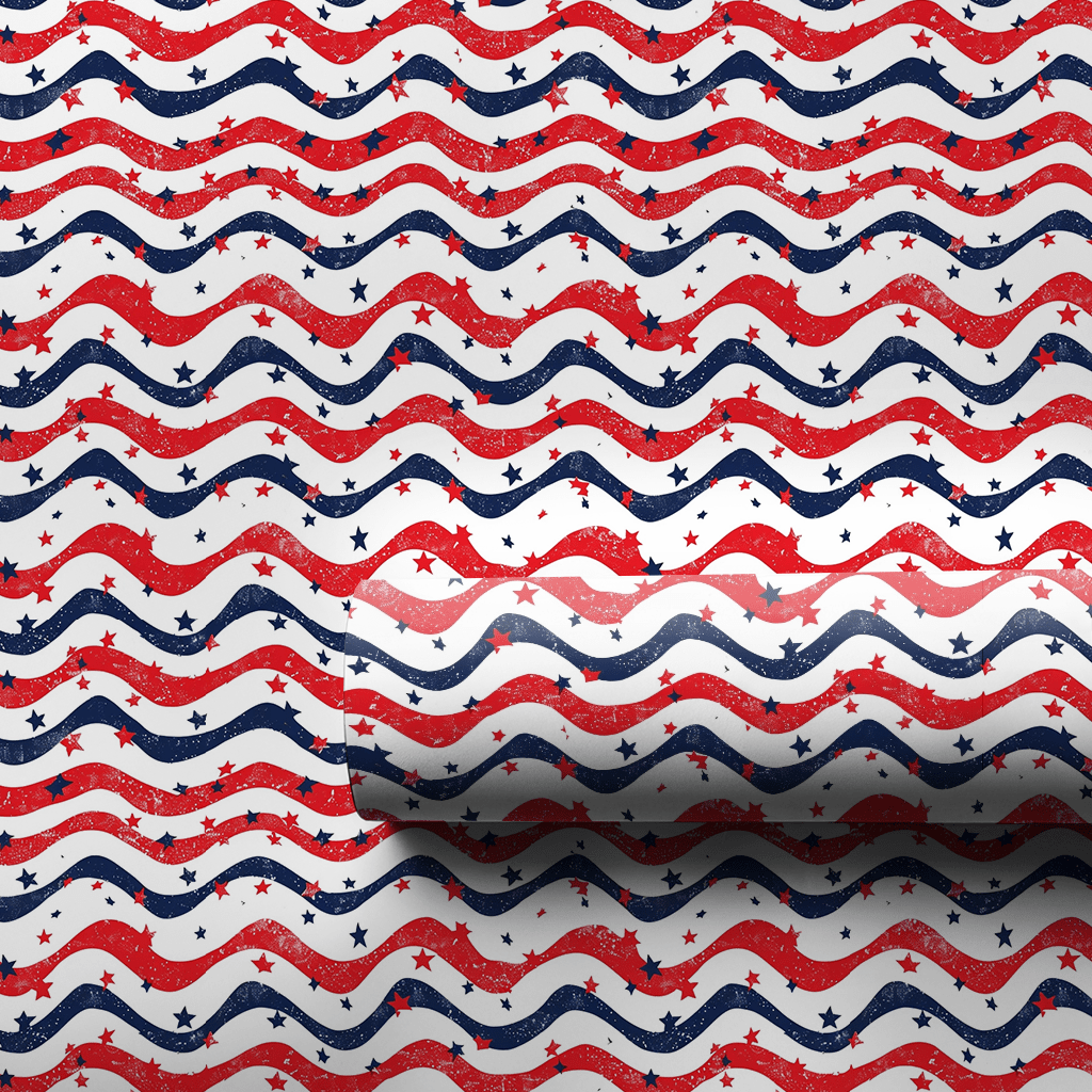 Starry & Stripes - Wrapping Paper - Aspen & Arlo