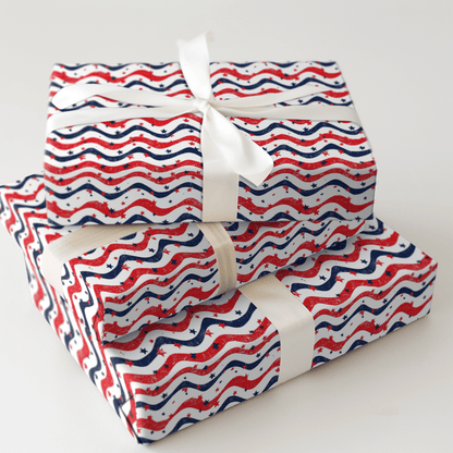 Starry & Stripes - Wrapping Paper - Aspen & Arlo