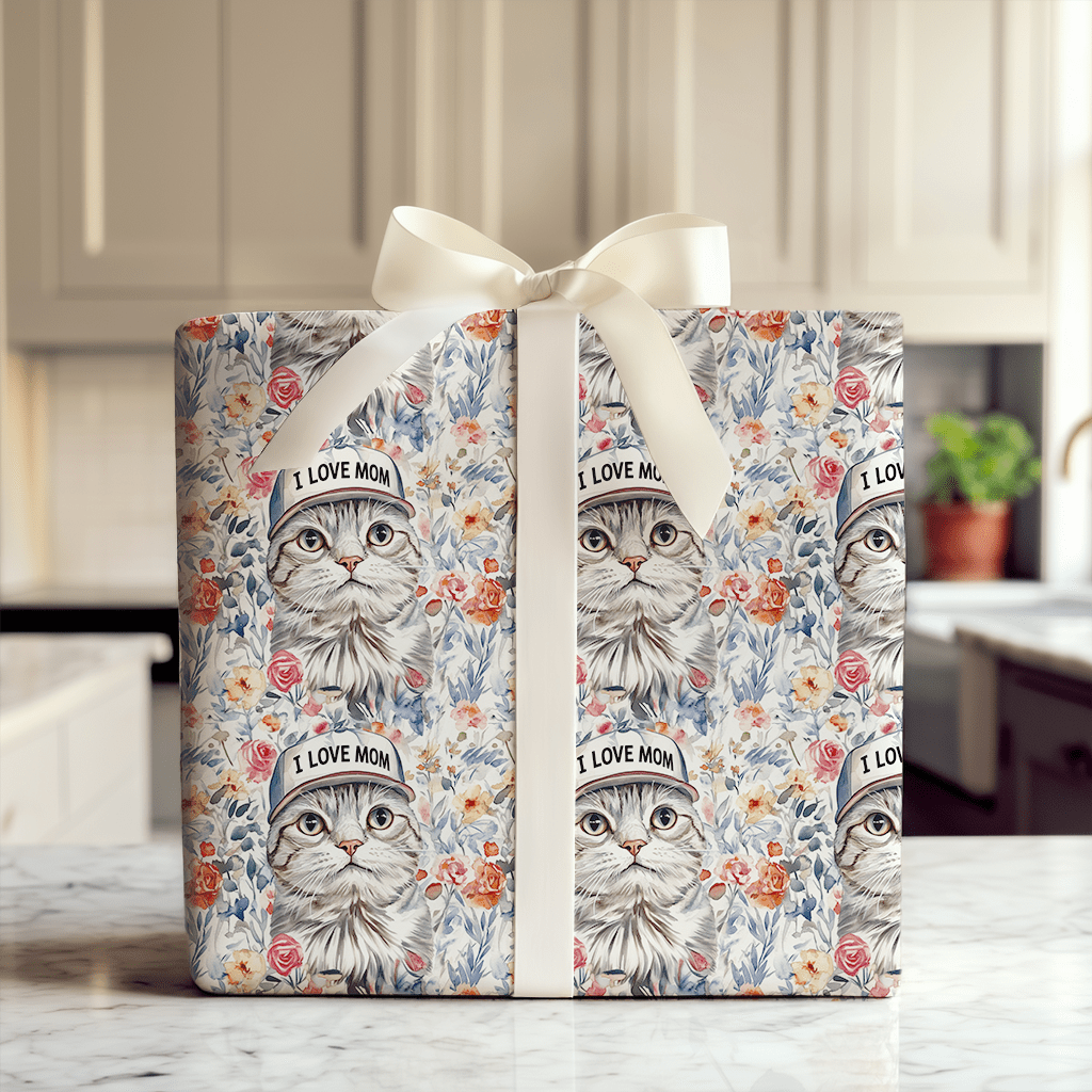 Mom's Favorite American Shorthair - Wrapping Paper - Aspen & Arlo
