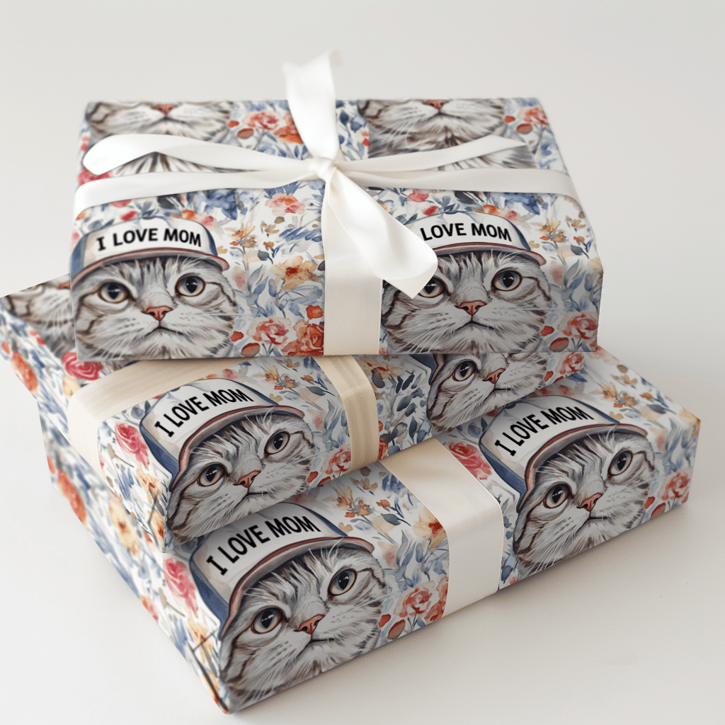 Mom's Favorite American Shorthair - Wrapping Paper - Aspen & Arlo