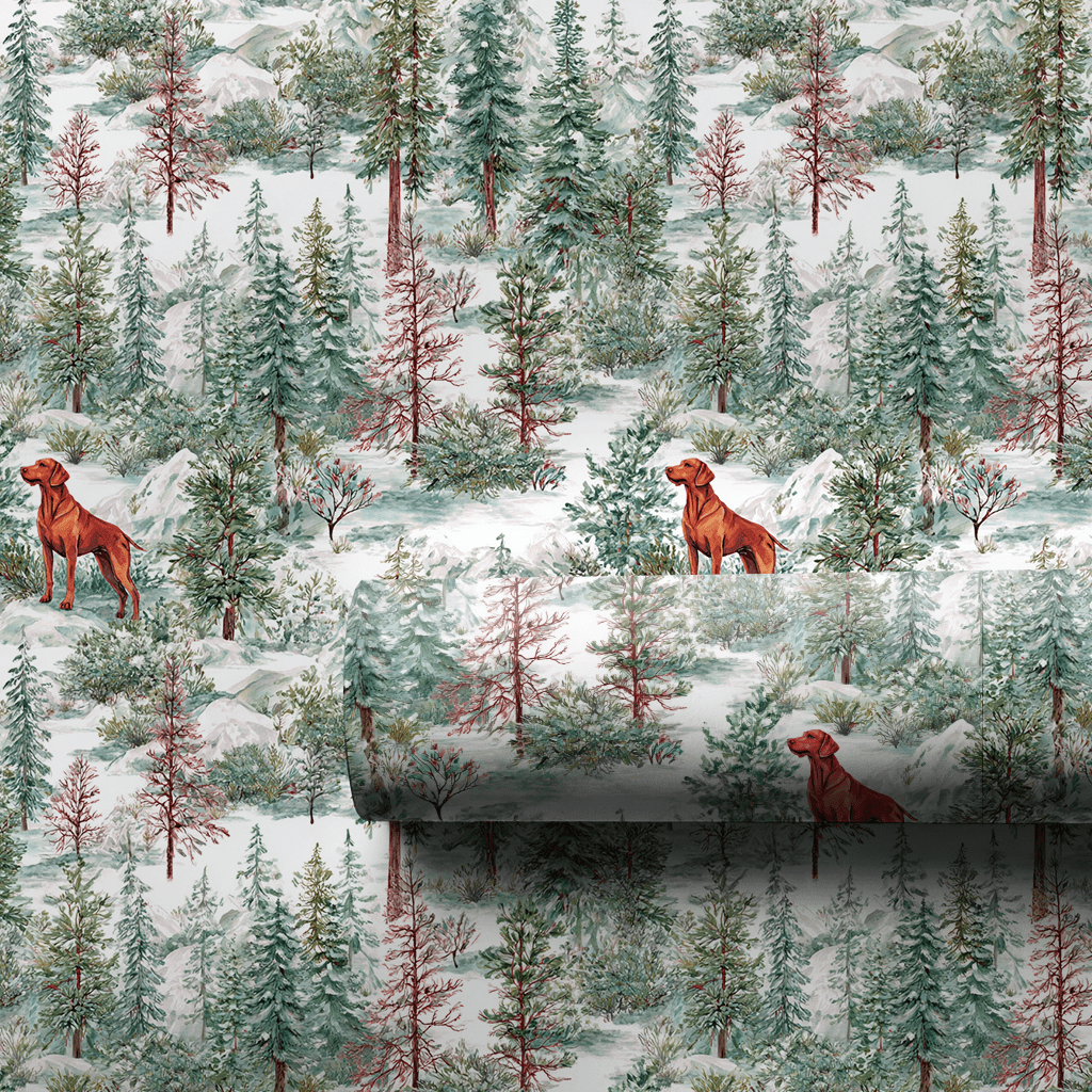 Forest Red - Wrapping Paper - Aspen & Arlo