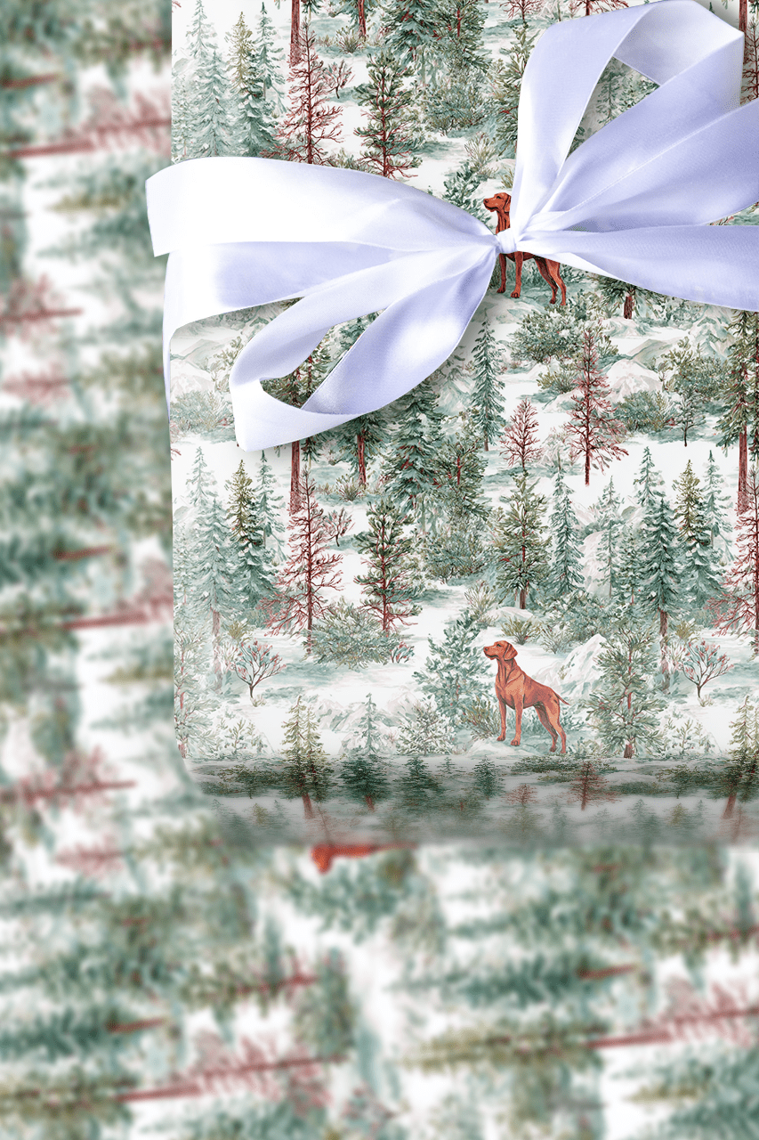 Forest Red - Wrapping Paper - Aspen & Arlo