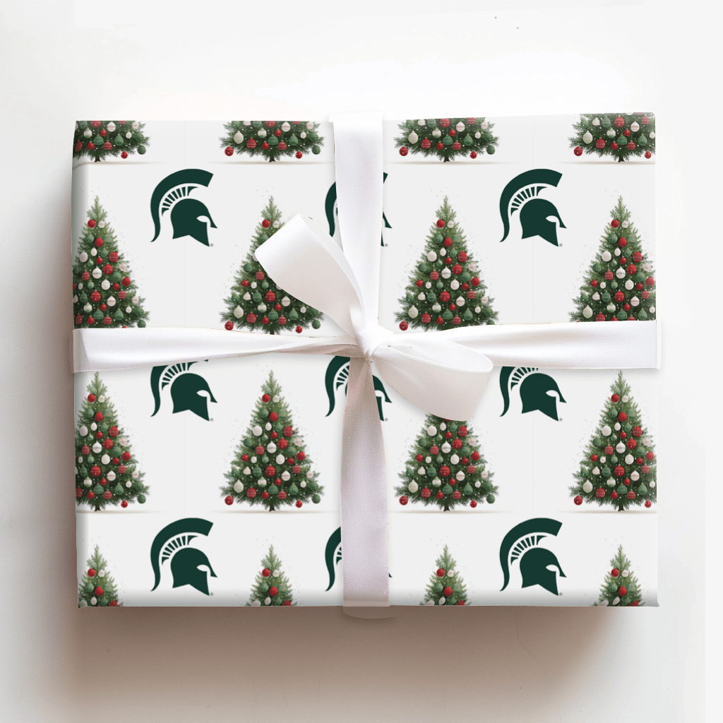 MSU Holiday Pine - Wrapping Paper - Aspen & Arlo