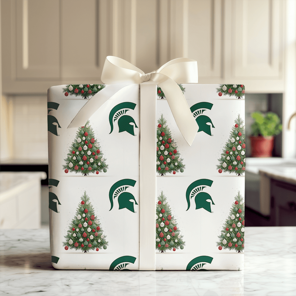 MSU Holiday Pine - Wrapping Paper - Aspen & Arlo