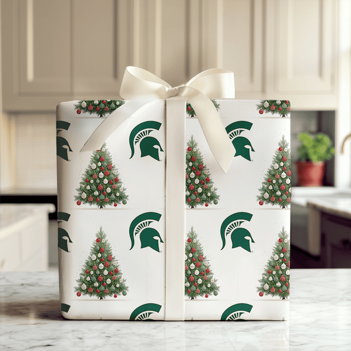 MSU Holiday Pine - Wrapping Paper - Aspen & Arlo
