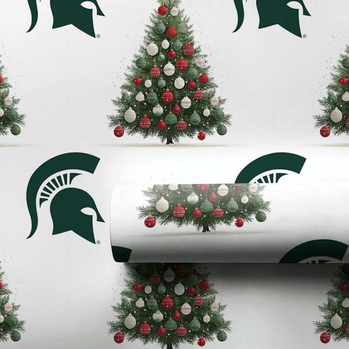 MSU Holiday Pine - Wrapping Paper - Aspen & Arlo
