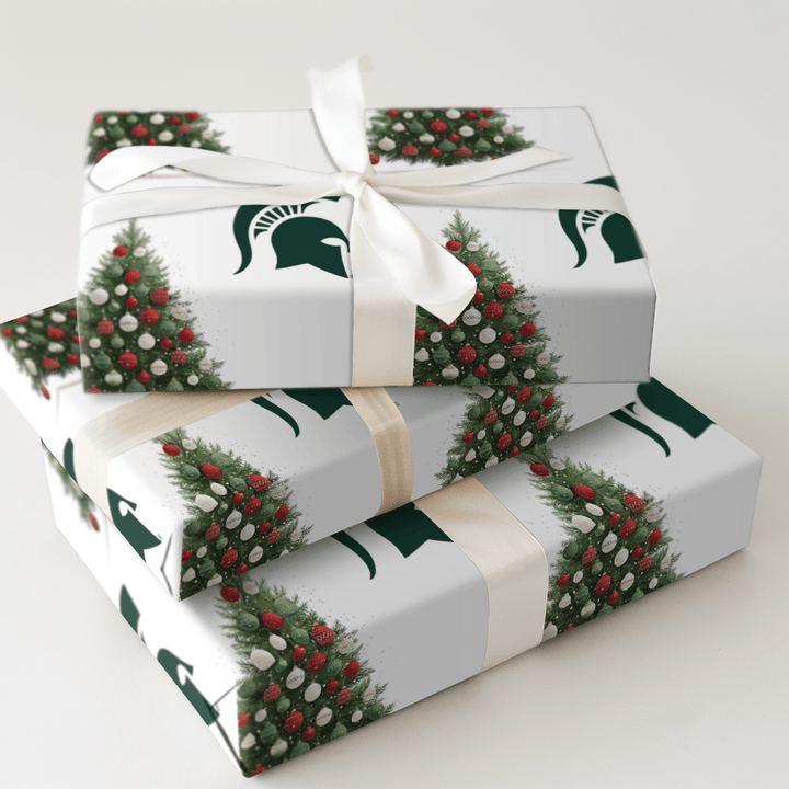 MSU Holiday Pine - Wrapping Paper - Aspen & Arlo