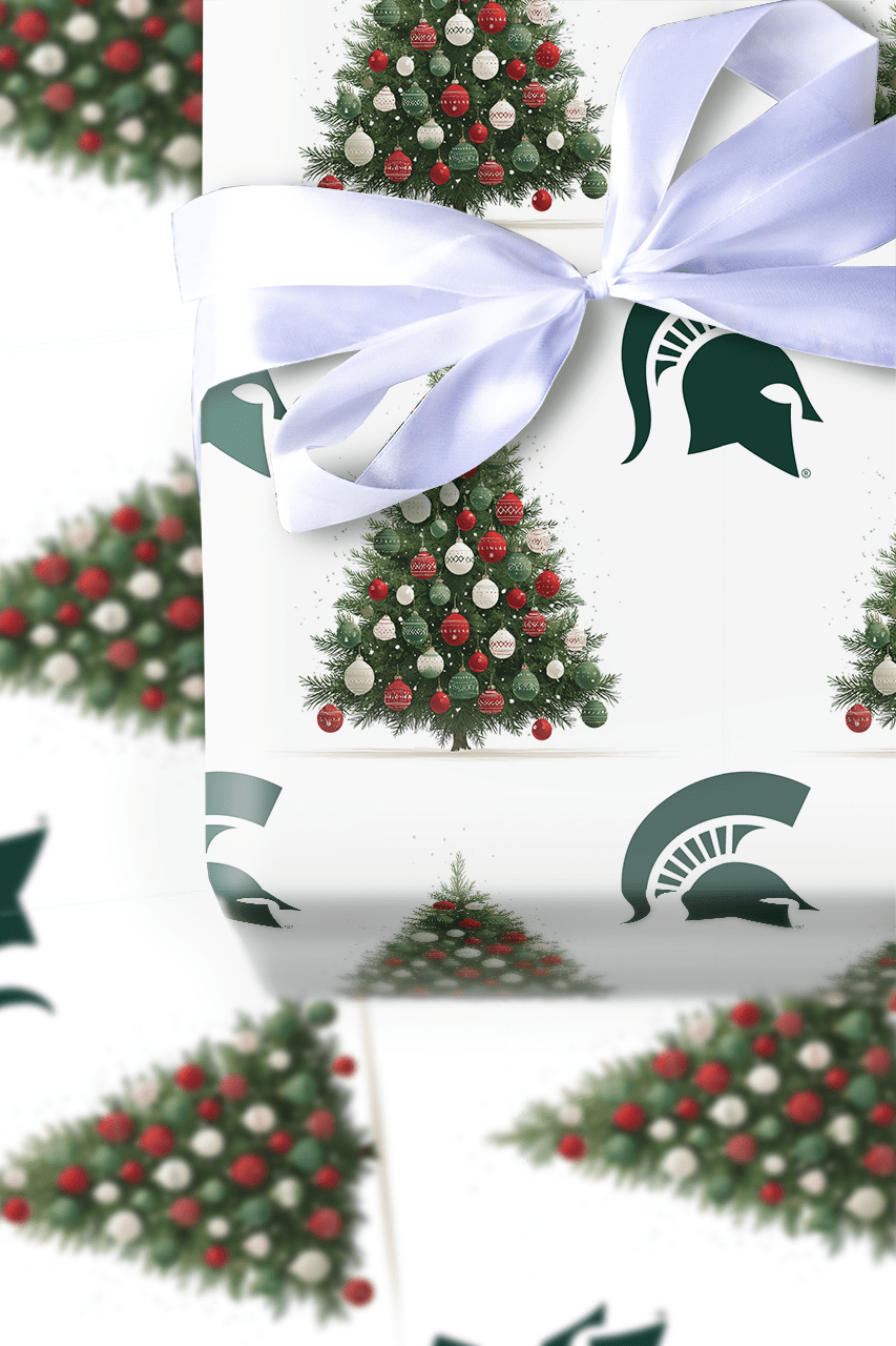 MSU Holiday Pine - Wrapping Paper - Aspen & Arlo