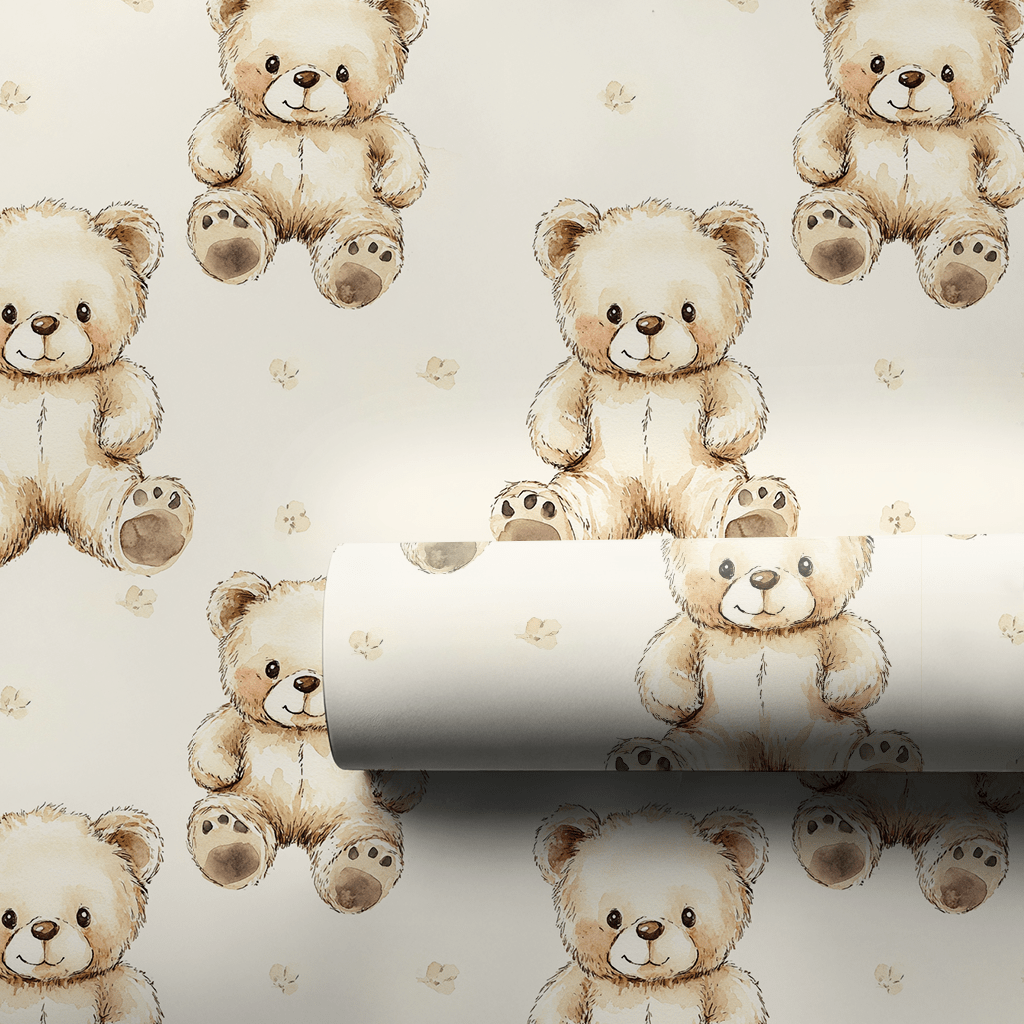 Teddy Time - Wrapping Paper - Aspen & Arlo