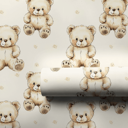 Teddy Time - Wrapping Paper - Aspen & Arlo
