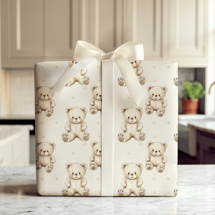 Teddy Time - Wrapping Paper - Aspen & Arlo