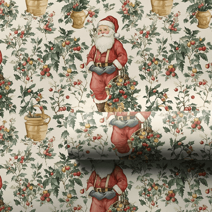 Santa's Secret Garden - Wrapping Paper - Aspen & Arlo