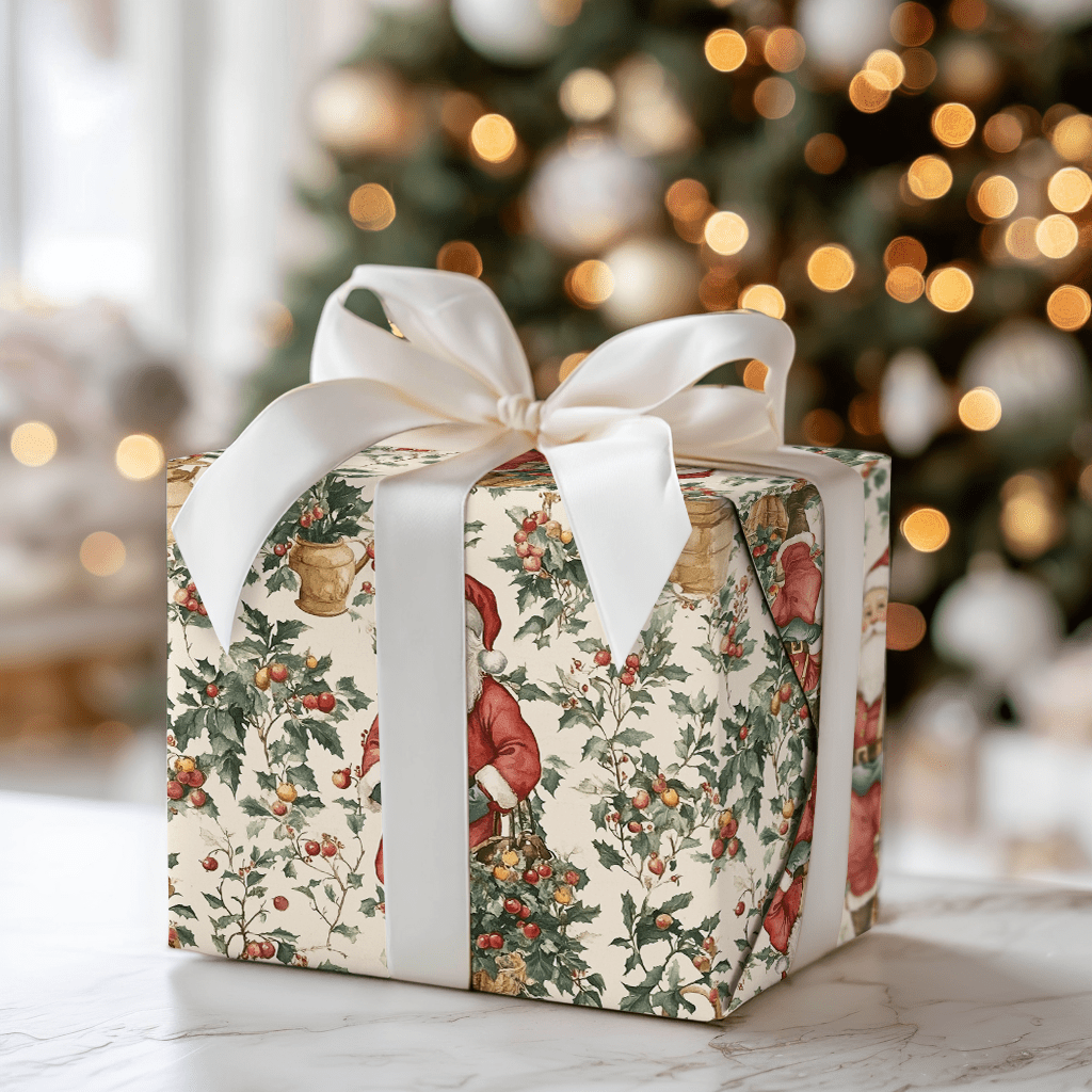 Santa's Secret Garden - Wrapping Paper - Aspen & Arlo