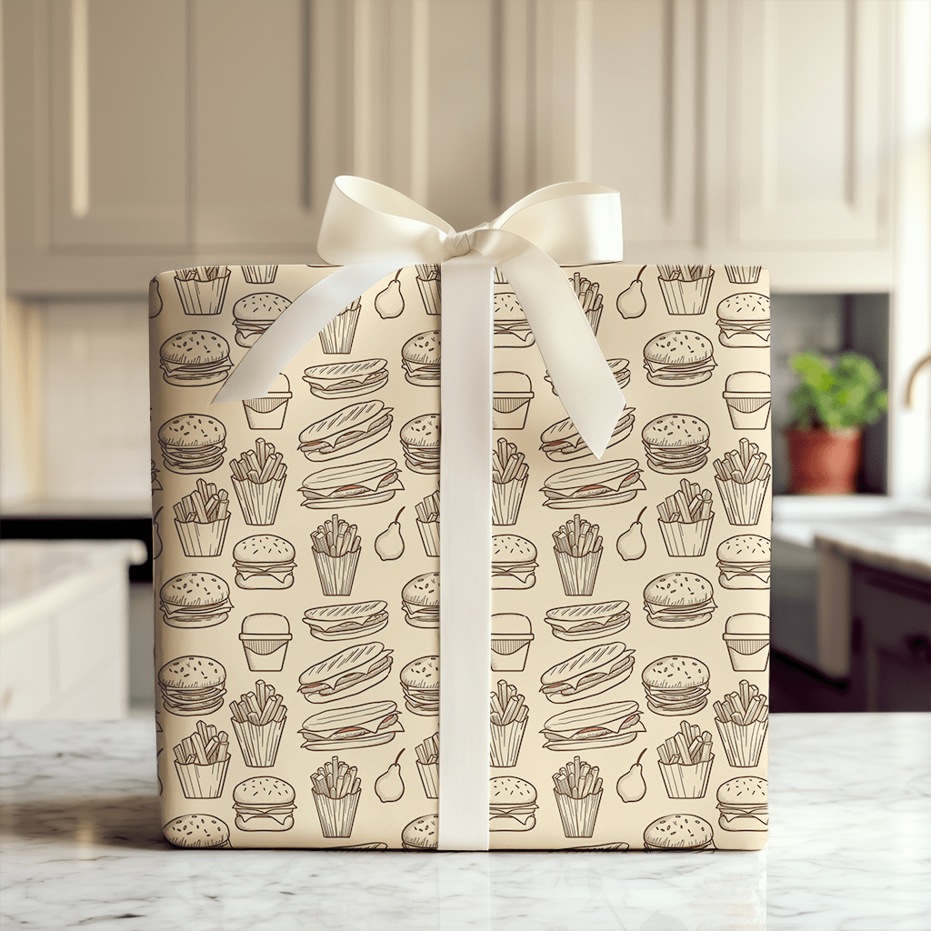 Fast Food Happy - Wrapping Paper - Aspen & Arlo