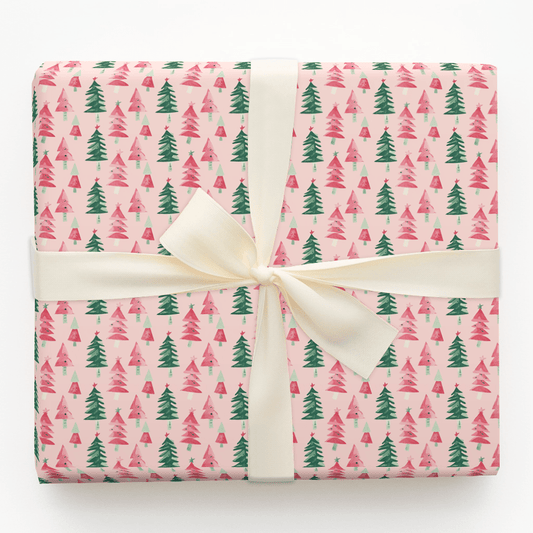 Pink Fir Real - Wrapping Paper - Aspen & Arlo