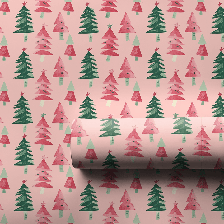 Pink Fir Real - Wrapping Paper - Aspen & Arlo