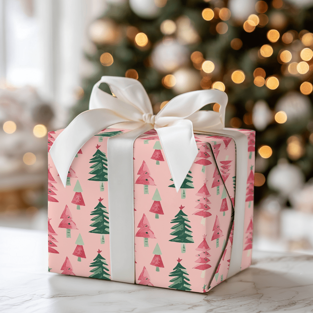 Pink Fir Real - Wrapping Paper - Aspen & Arlo