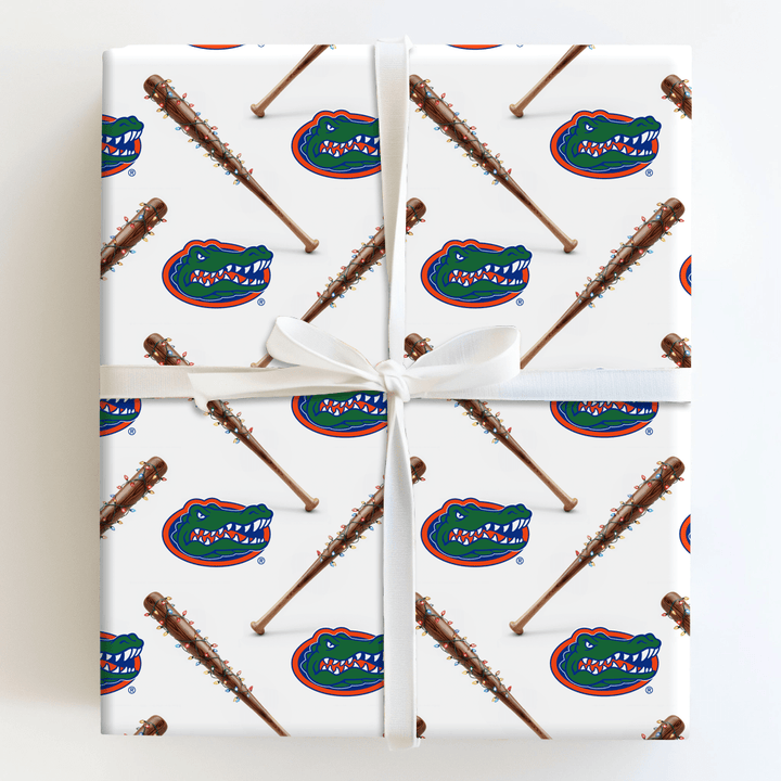 Christmas at the Gators Ballpark - Wrapping Paper - Aspen & Arlo