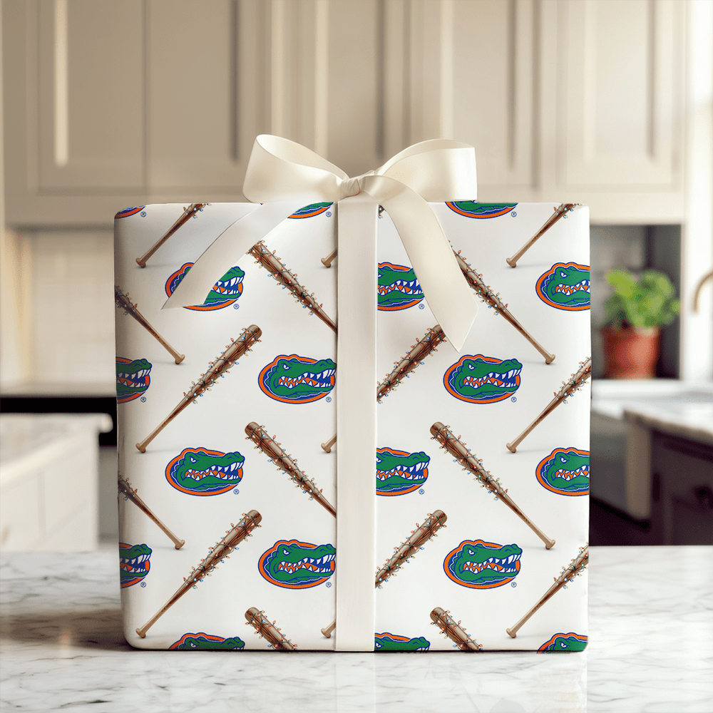 Christmas at the Gators Ballpark - Wrapping Paper - Aspen & Arlo