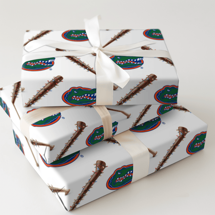 Christmas at the Gators Ballpark - Wrapping Paper - Aspen & Arlo