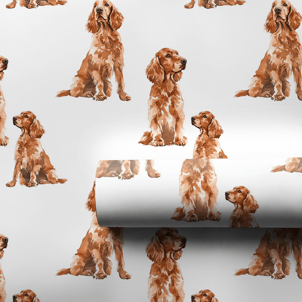 Irish Setters Sittiin' - Wrapping Paper - Aspen & Arlo