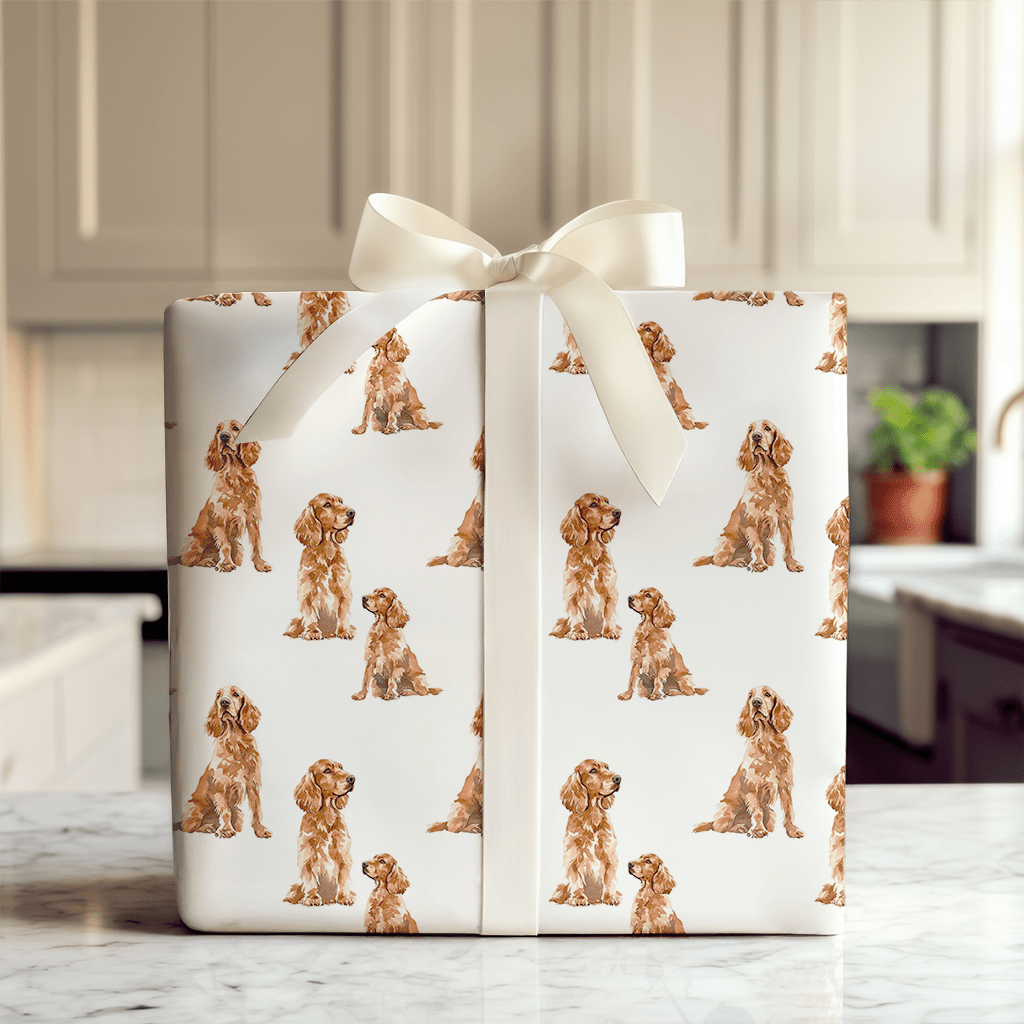 Irish Setters Sittiin' - Wrapping Paper - Aspen & Arlo