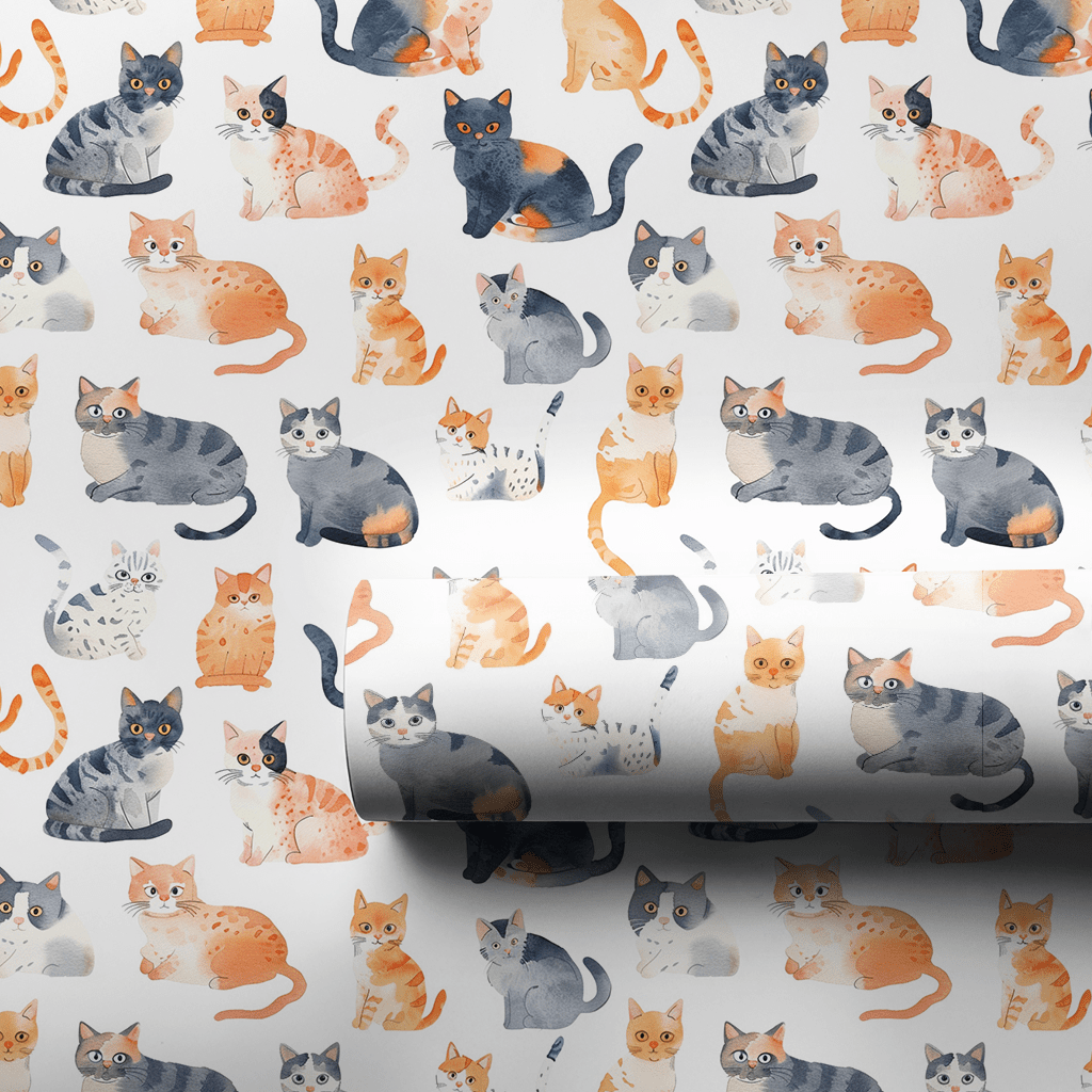 Nine Lives - Wrapping Paper - Aspen & Arlo