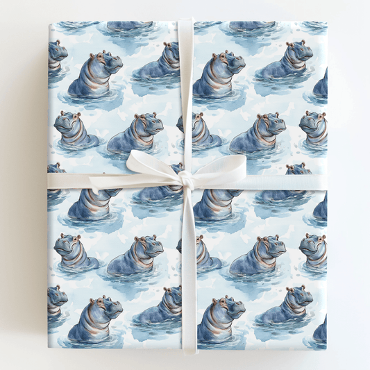 Hippo and Hooray - Wrapping Paper - Aspen & Arlo