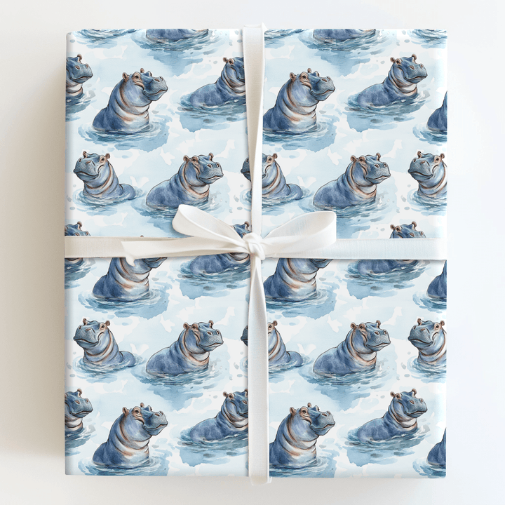 Hippo and Hooray - Wrapping Paper - Aspen & Arlo