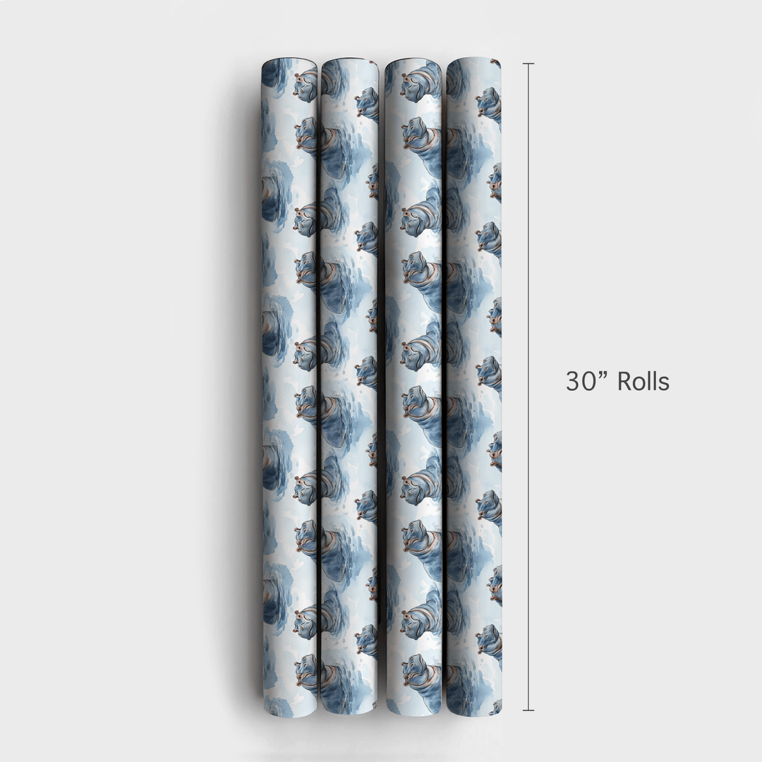 Hippo and Hooray - Wrapping Paper - Aspen & Arlo