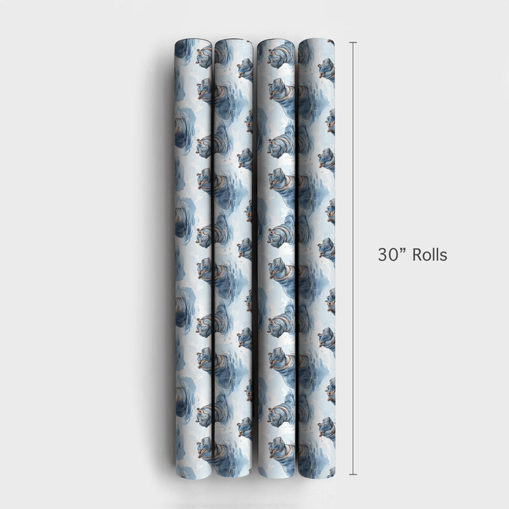 Hippo and Hooray - Wrapping Paper - Aspen & Arlo