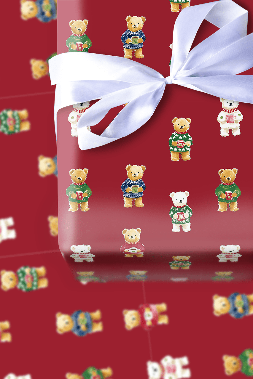 Eugene Bears - Wrapping Paper - Aspen & Arlo