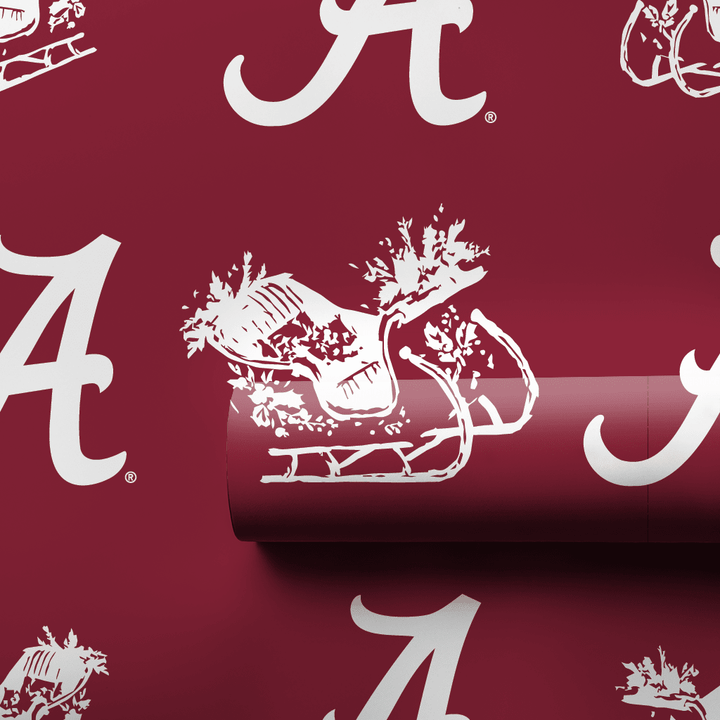 Red Sleigh Bama - Wrapping Paper - Aspen & Arlo