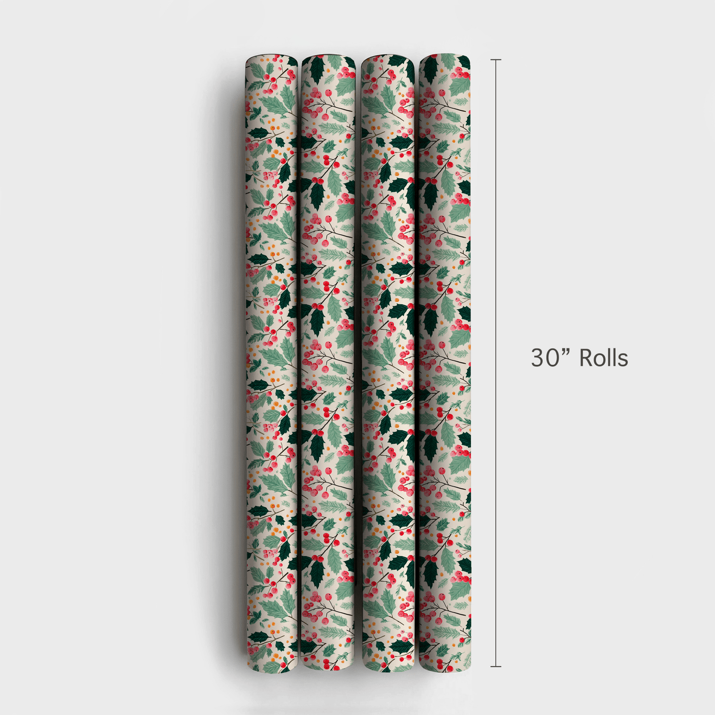 Holly Sprigs - Wrapping Paper - Aspen & Arlo