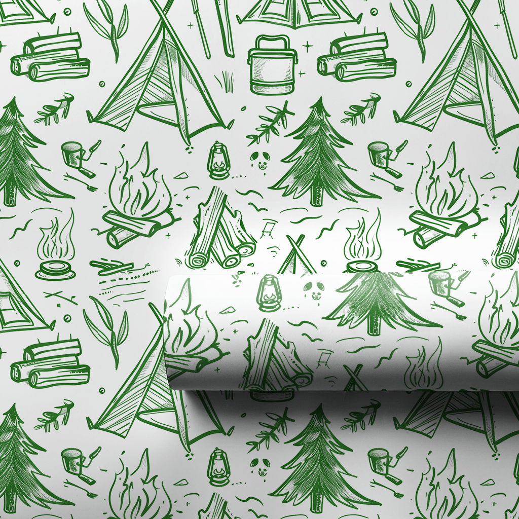 Happy Campers - Wrapping Paper - Aspen & Arlo