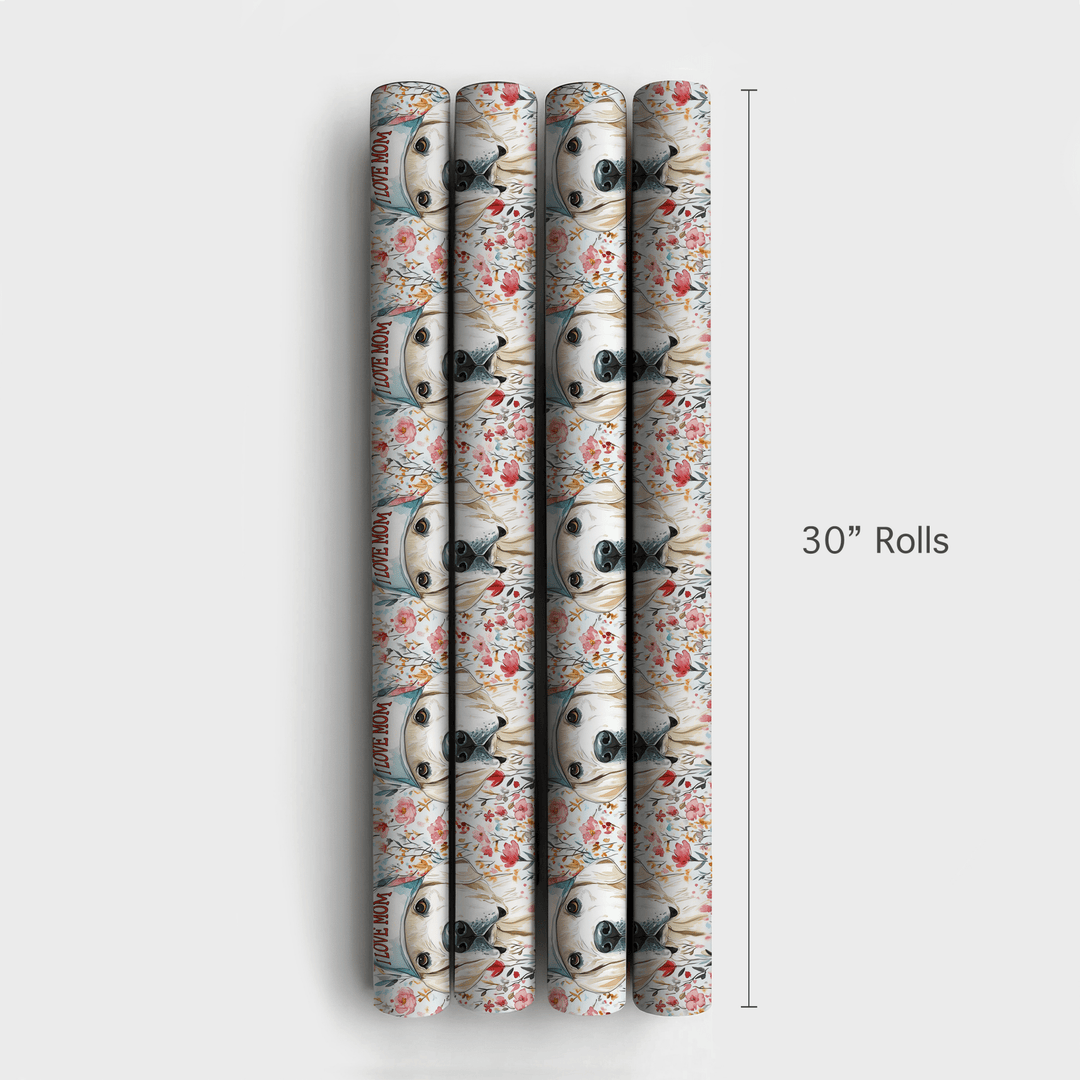 Mom's Favorite White Lab - Wrapping Paper - Aspen & Arlo