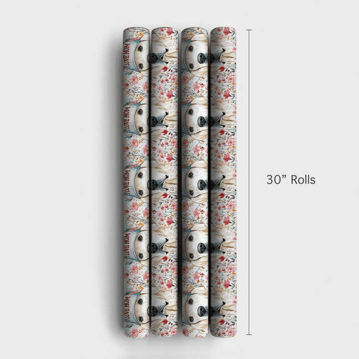 Mom's Favorite White Lab - Wrapping Paper - Aspen & Arlo