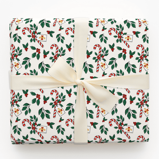 Peppermint Iowa State - Wrapping Paper - Aspen & Arlo